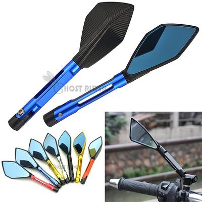 CNC Aluminum Motorcycle Rear View Mirrors Blue Anti-glare Mirror For Honda Hornet 600 CB 600F 900F 250F 300F 650F X4