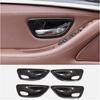 Carbon Fiber ABS Door Handle Bowl Cover For BMW 5 Series F10 520 525 528 2011-17