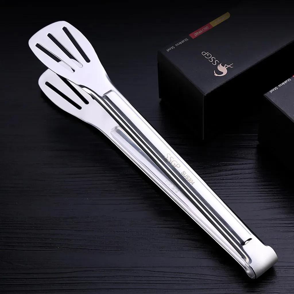 

2025 Кухонные инструменты Нержавеющая сталь Защита от ожогов Зажим для хлеба и еды Щипцы для барбекю Инструменты для барбекю Принадлежности для кухонного гриля - для H0019-S белый