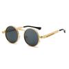 Classic New Punk Sunglasses Women Anti-Reflective Mirror Round Metal Sun Glasses Vintage Men Driving Glasses UV400
