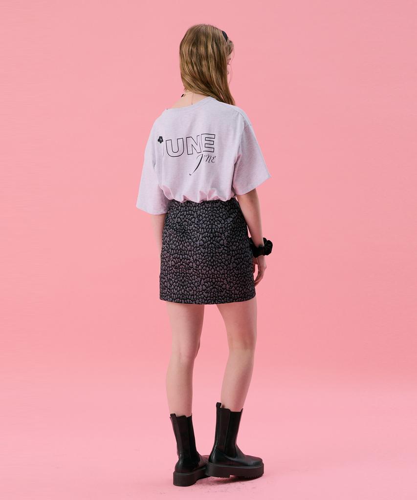 Jun Jun Space Vol11.Leopard Mini Skirt_Black(Vol11.Leopard Mini Skirt_Black)