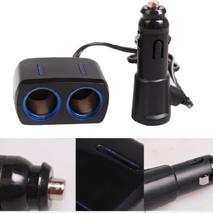 Car Charger Adapter Single USB Quick Charging Car Power  Socket Splitter with LED Light for Tablets Phones