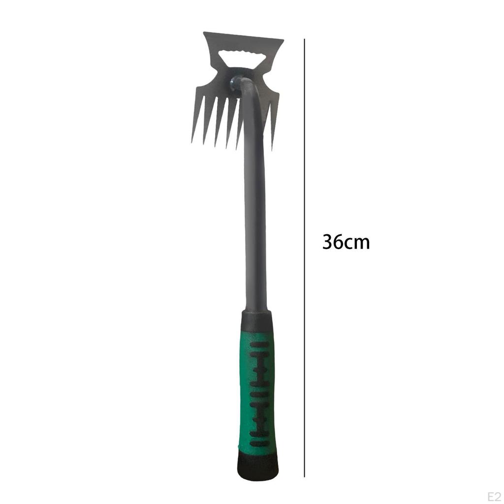 36cm Garden Rake Weeding Tool 2 in 1 Hollow Hoe and Versatile Weed Remover for Agricultural