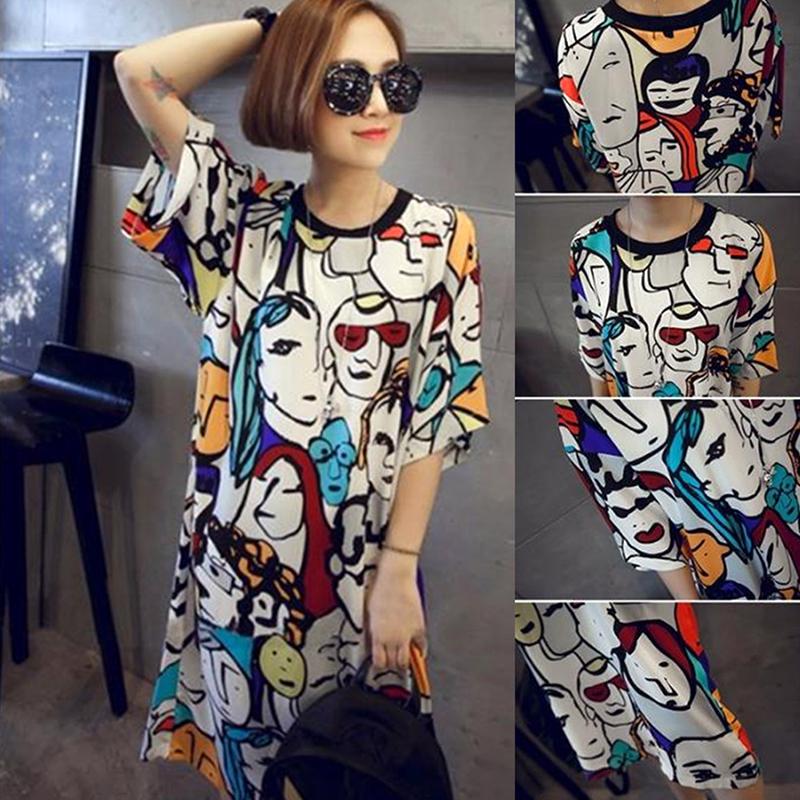 

Женское красивое богемное платье, ночная рубашка, летнее свободное повседневное платье, юбка с принтом XXL