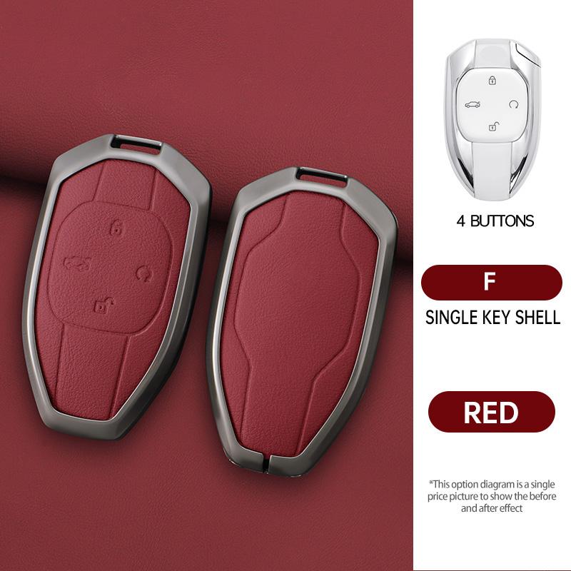 Stylish Leather Car Key Case Cover For Gac Trumpchi Gs4 Gm8 Ga4 Gs5 Gs3 Ga3 Ga6 Sgs7 Legend Gs8 Metal Remote Fob Key Accessories