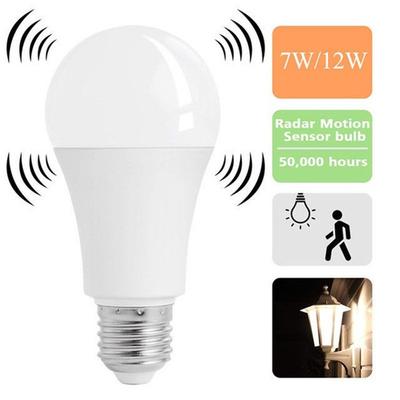 1Pcs E27 White Smart Sensor LED Bulb Lamp Auto Sensitive Lights