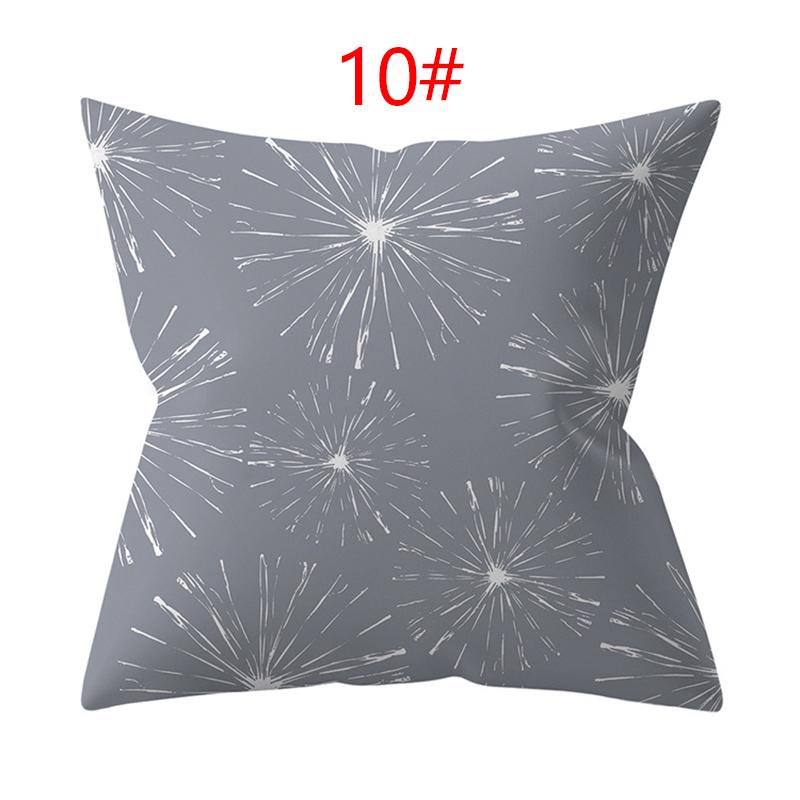 18 Inch Throw Pillow Home Decor Geometric Elements Lumbar Pillow Case Gray Cushion Cover Sofa