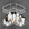 Corner Wall-Mounted No-Drill Bathroom Storage Rack