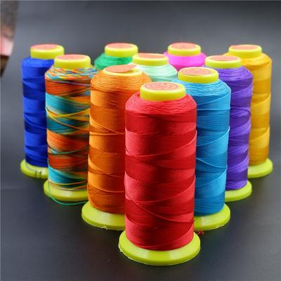 Handgefertigte Kordel geflochtene Faden Perlenkette 3/6/9/12/15 Stränge Nylon geflochtenes Seil mit Fransen Rotes Seil