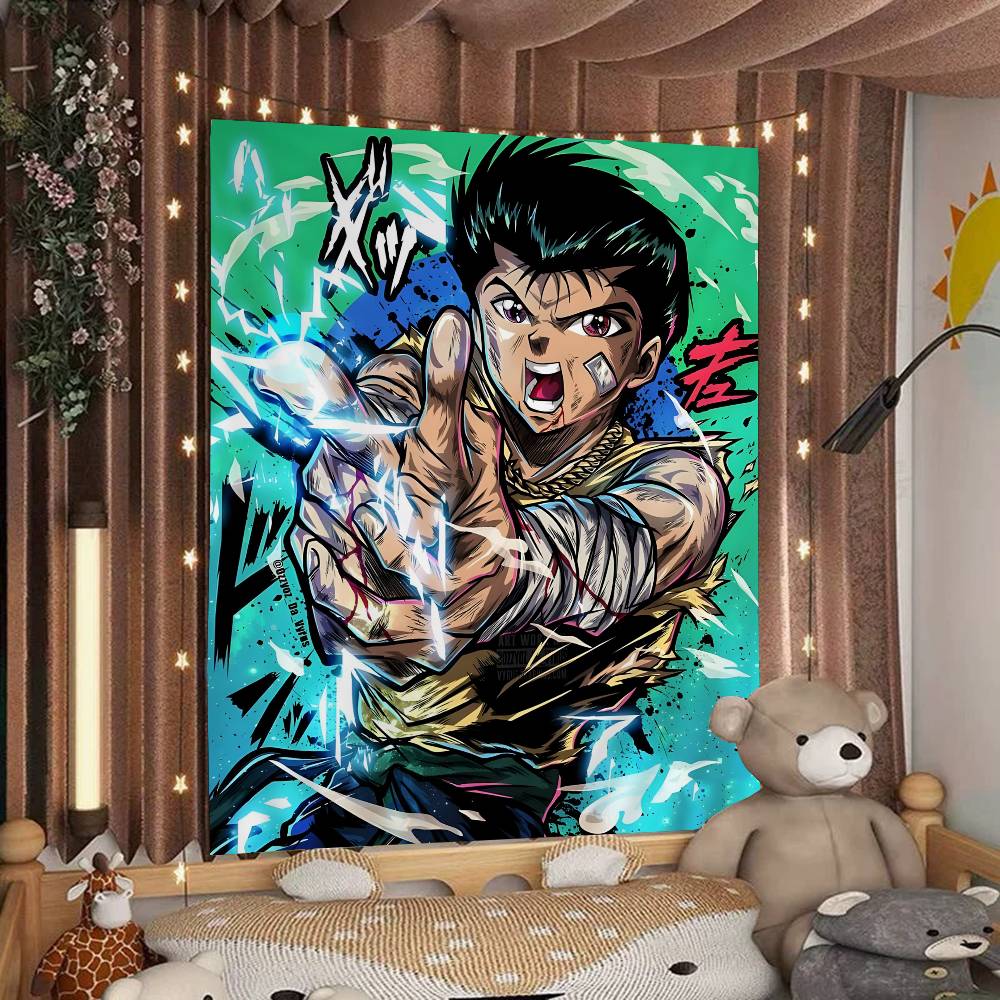 Anime YuYu Hakusho Printed Large Wall Tapestry Cheap Hippie Wall Hanging Bohemian Wall Tapestries Mandala INS Home Decor