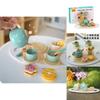 Kid Wooden Tea Set With Pretend Sweets Teapots For Early Education And Role Playing