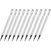 10 PCS Jinhao Roller Ball Pen Refills, Screw Type, Black Color, Medium Point,115mm