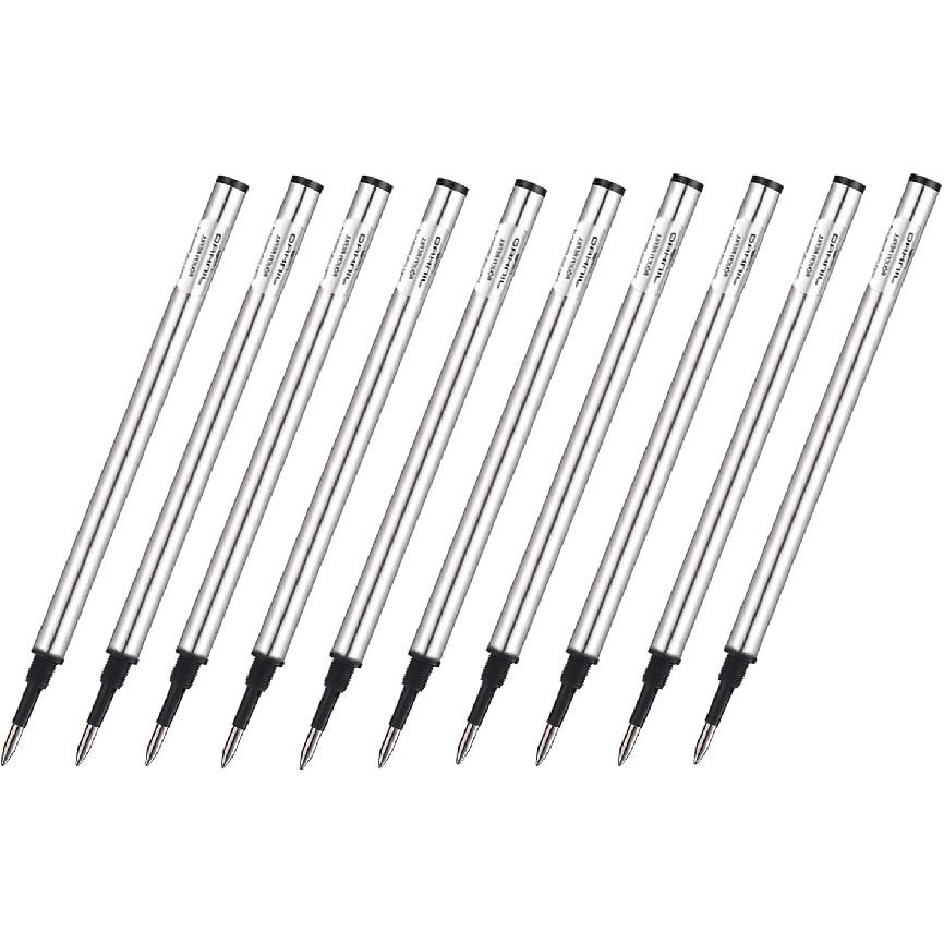 10 PCS Jinhao Roller Ball Pen Refills, Screw Type, Black Color, Medium Point,115mm