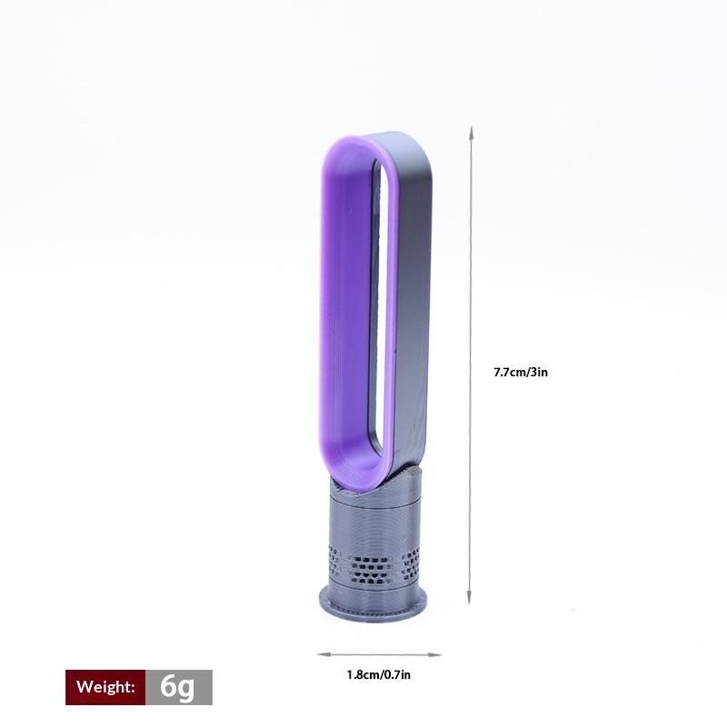 

1Pcs Furniture Decoration 1/12 Dollhouse Simulation Mini Bladeless Electric Fan Model Dolls House Living Scene Accessories