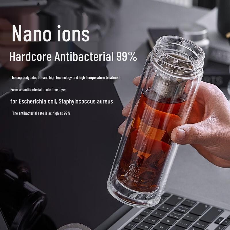 Fuguang FU032 Titanium Crystal Antibacterial Glass Mug