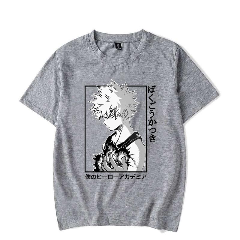 New Cool Bakugou Katsuki Graphic Print T-shirt Fashion Women Men Summer Soft Harajuku Short Sleeve Anime T Shirt Plus Size Tops