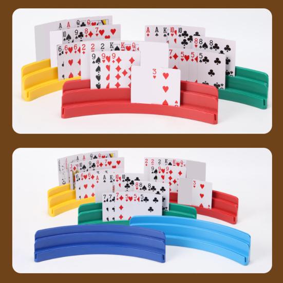 3 Layers Poker Card Holder Little Hands Kids Seniors Arthritis Hands-Free