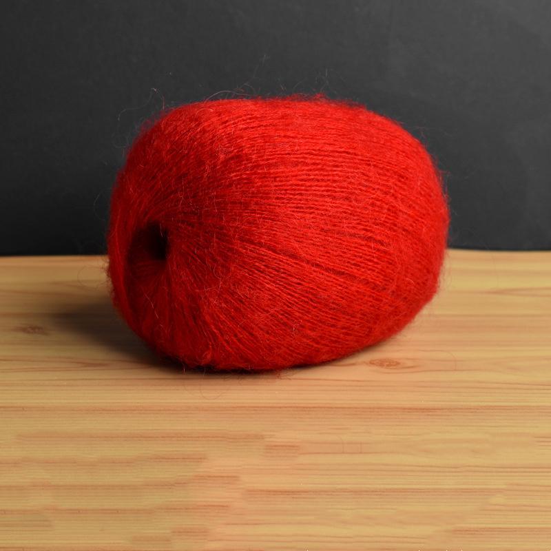 Mohair Fine Wool Yarn Knitting Sewing Thread Soft Skin-friendly Crochet for Sweater Scarf Shawl