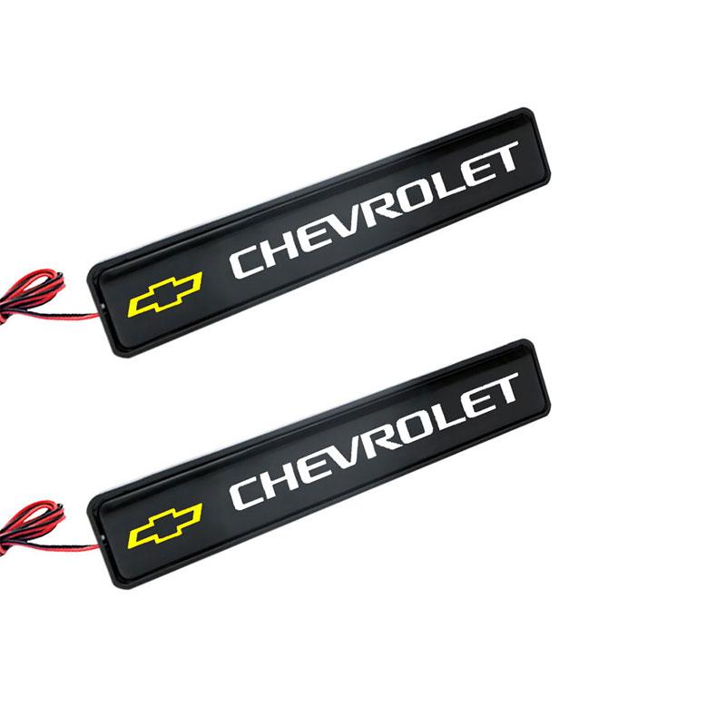 LED-framhuvsgrillemblemdekorativ billampa för Chevrolet Onix Cruze Silverado Impala Equinox Malibu Tahoe Cobalt
