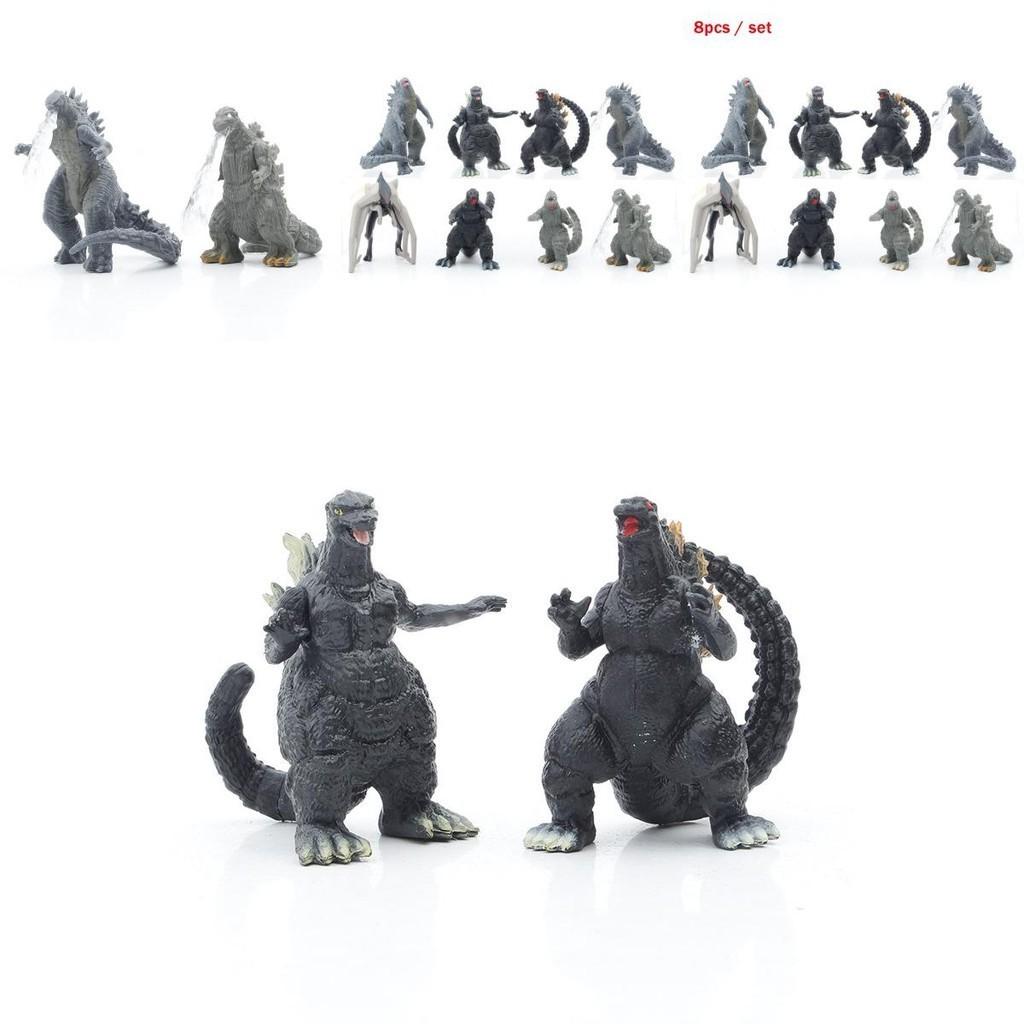 Acht Delige Godzilla Kong Kim Strijd Dinosaurus PVC Actiefiguur Collectie Voor Kinderen En Decoratie