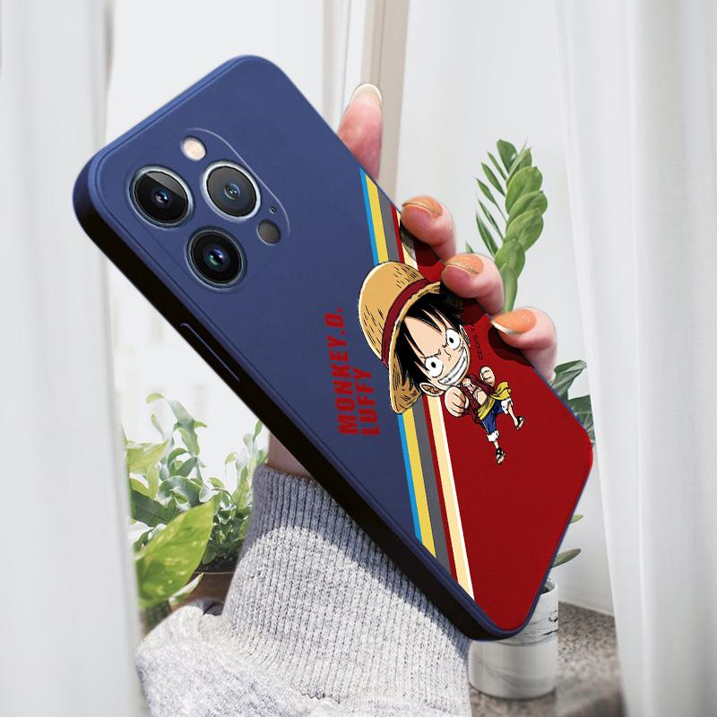 Popular Anime Phone Case for iPhone 15 14 13 12 11 Samsung Galaxy A12 A52 S24 S23 Xiaomi POCO Redmi Soft Square Liquid Silicone Cover Casing