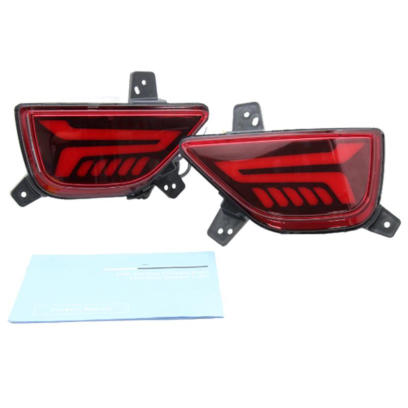2pc LED Rear Bumper Tail Light Reflector Brake Turning Lamp Led Lights For Chevrolet Trax 2017-2022 Car Accessories