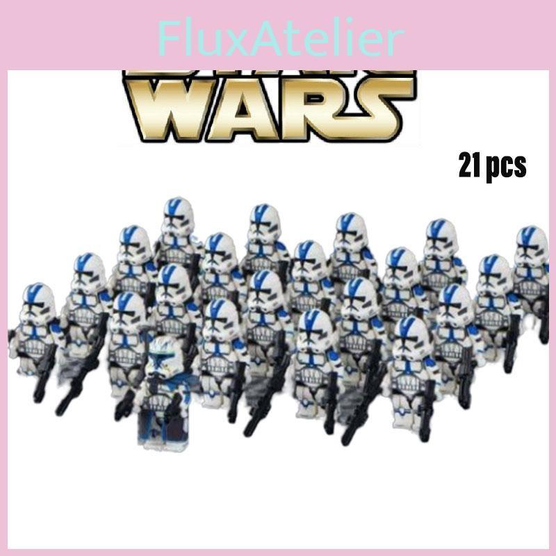 21pcs Building 501st Blocks Clone Troopers Minifigures Toys Kid