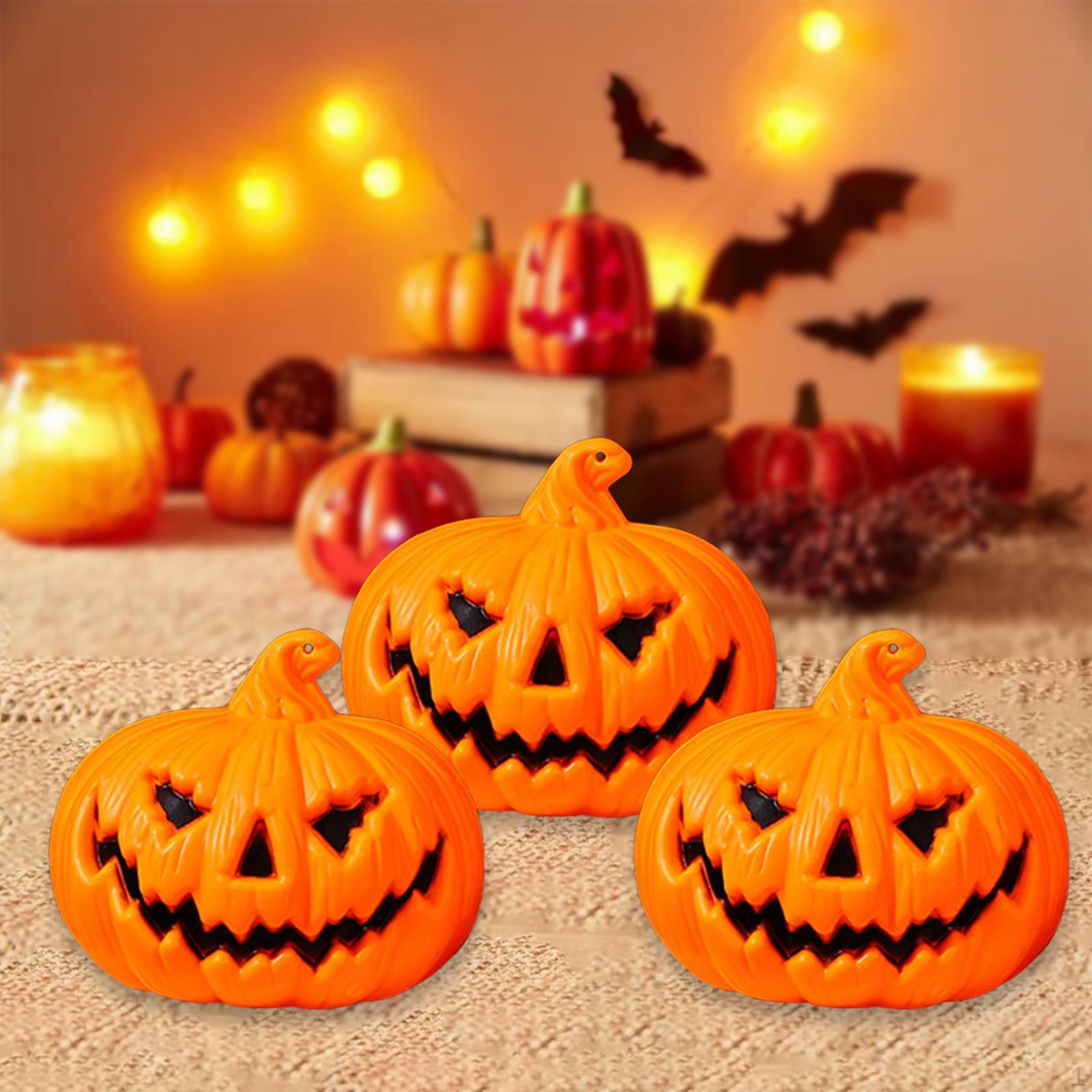

3 шт. тыквенные фонарики фигурки домашний декор сделай сам декоративный орнамент лампа ночник для стола