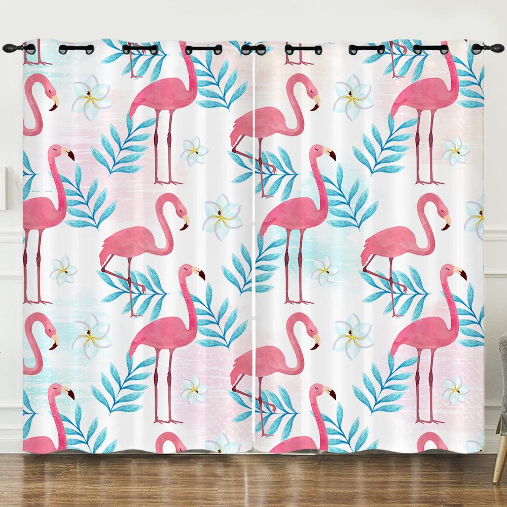 Curtain Cartoon Animal 3D Digital Printing Blackout Curtain Punching