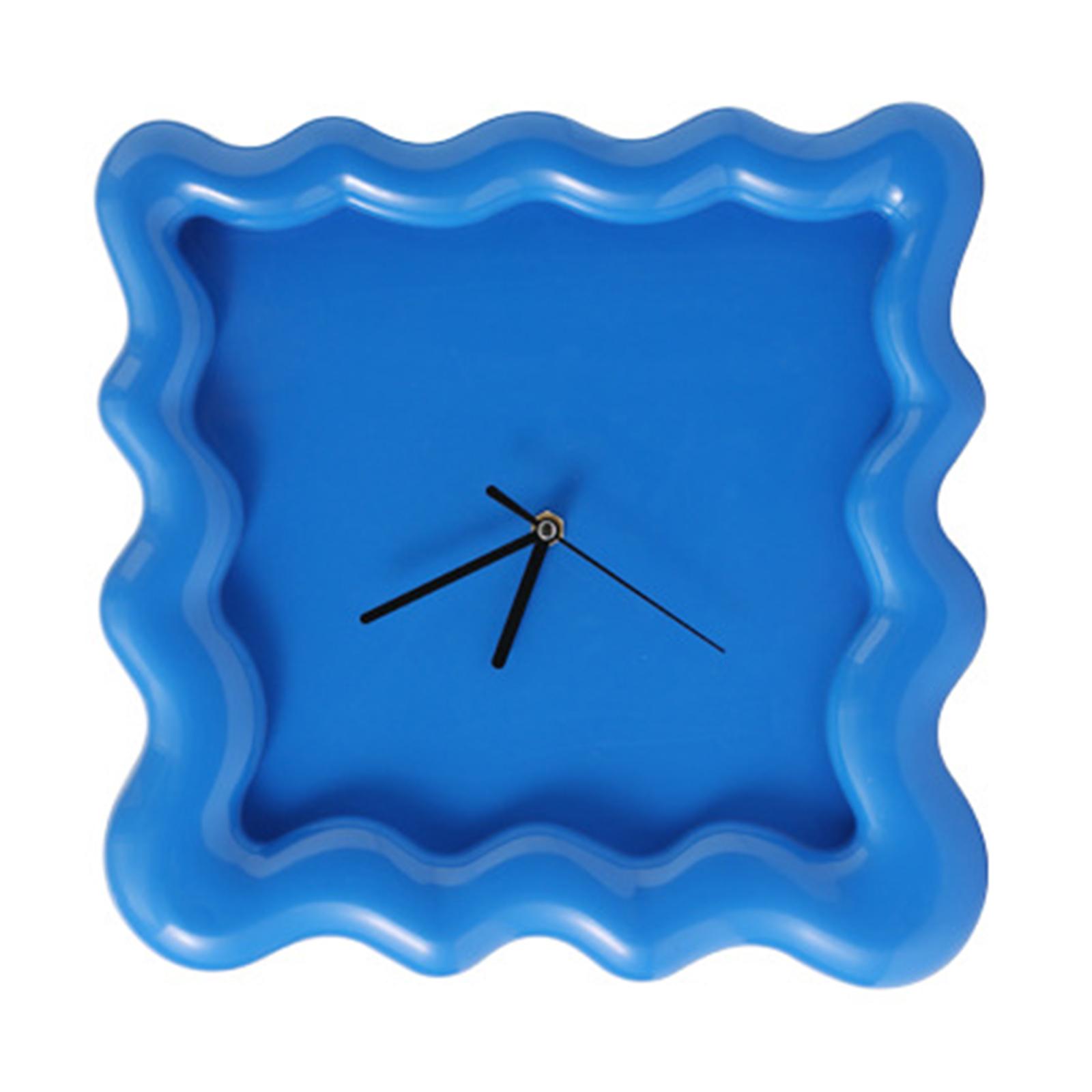 

Wall Clock Contemporary Art Inspired Clocks For Living Rooms Offices Or Studies With Quiet Precision Mechanism синій