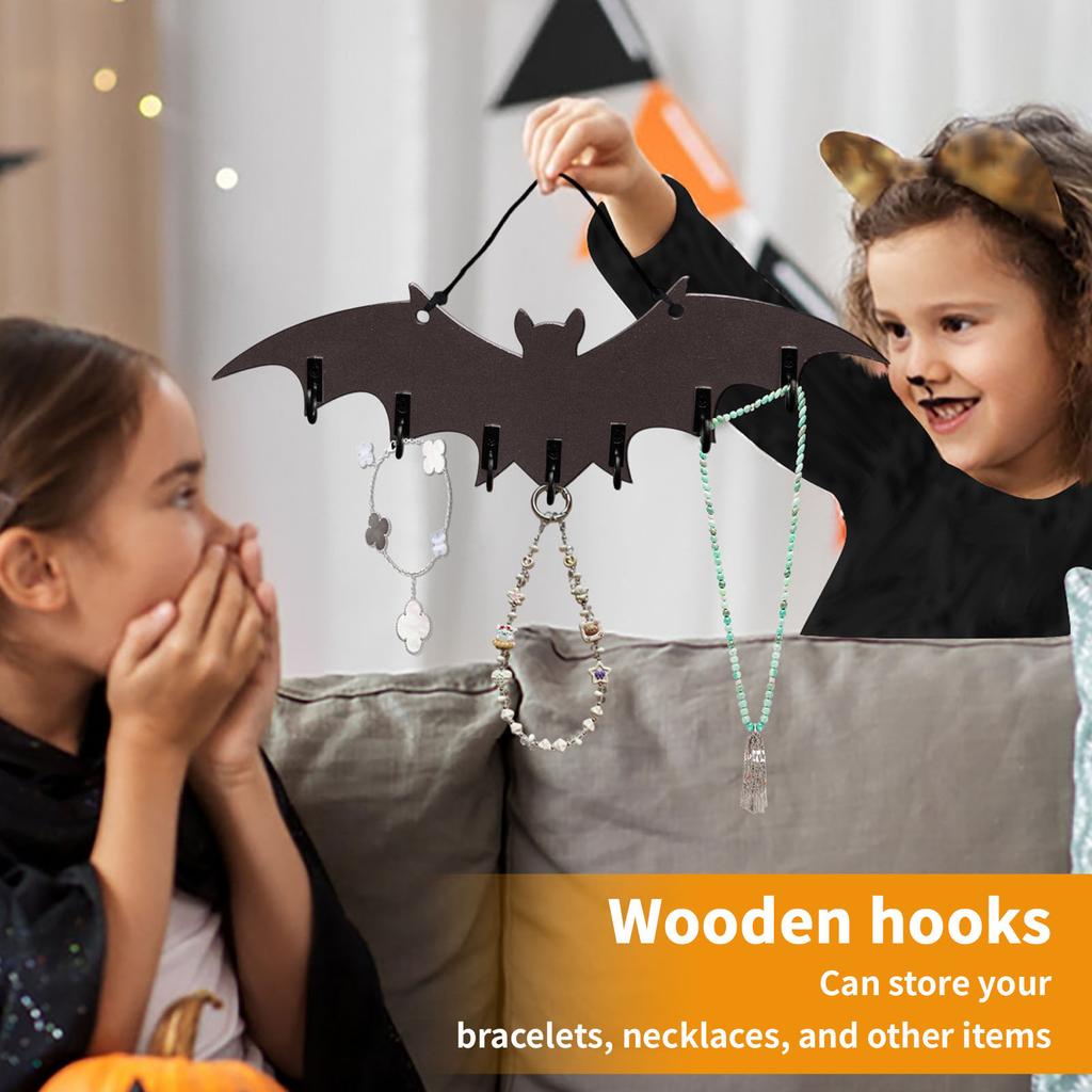 Wooden Hooks Decorative Hanging Decoration Holiday Scene Arrangement Gothic Style Home Ambience Arrangement