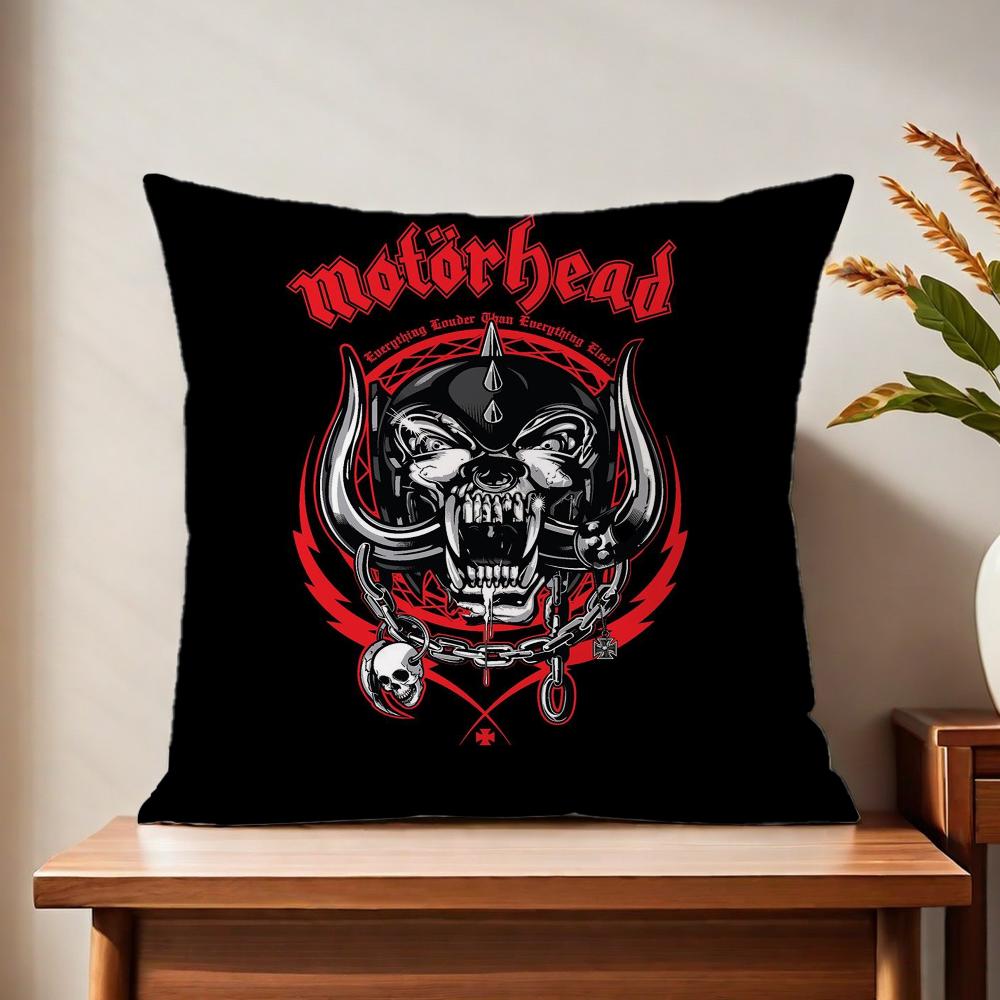 

The Band M-Motorheads Comfortable soft Pillow Case for Sofa Living Room Home office Decor Protective Covers 30cmx30cm