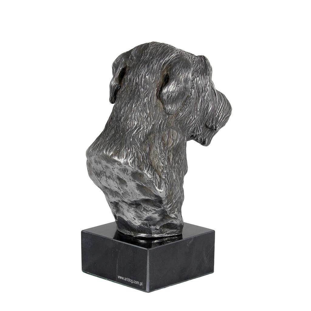 Deerhound, Scottish Deerhound - Figurine On Marble, Covered with Silver Metal, Handmade, Brand Art-Dog