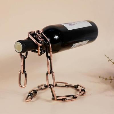 Chain Bottle Holder, Magic Floating Chain Bottle Holder, Floating Iron Link Chain Bottle Holder,[x1124]