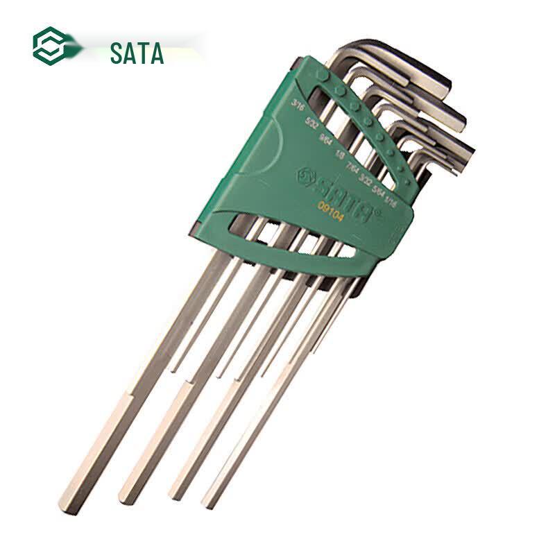 SATA Imperial Extra Long Hex Wrench Set 12 Pieces