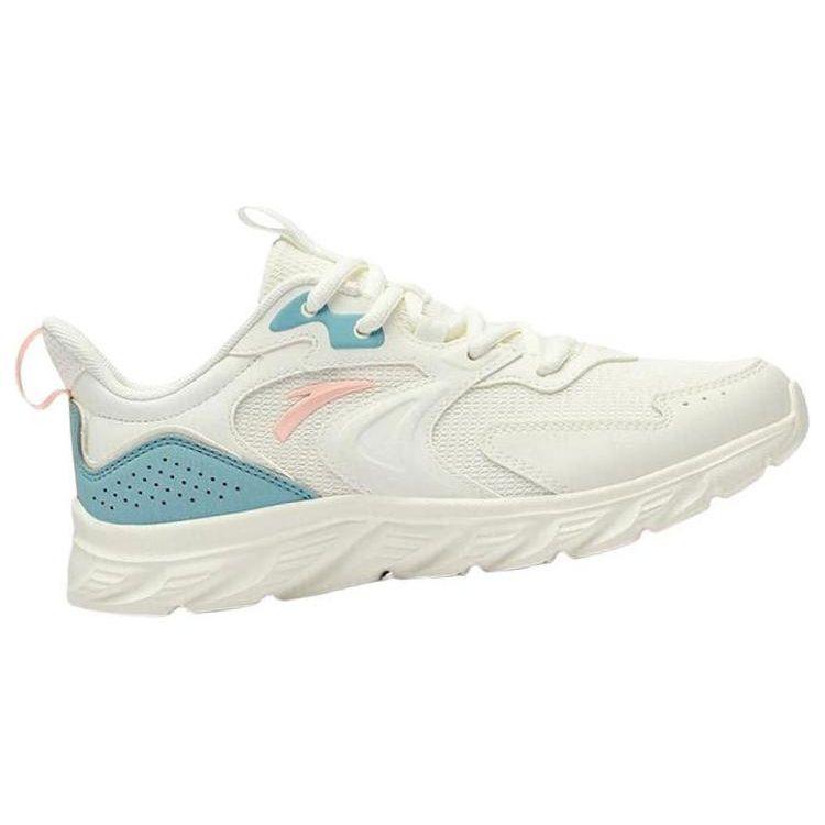 Anta Comfortable Versatile Non-Slip Wear-Resistant Low-Top Running Shoes Women Sneakers White Blue 922235527-6