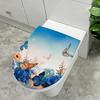 Easy To Remove Toilet Sticker Flower Butterfly Toilet Stickers Waterproof Pvc Decals for Bathroom Decoration Butterflies Theme
