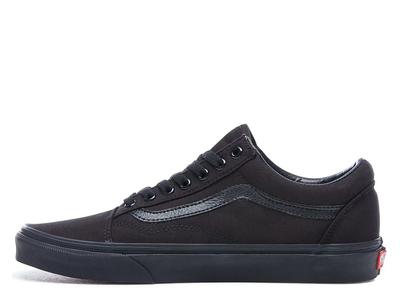 Women's/Men's Vans Old Skool Black Lifestyle Sports Sneakers Black (VN000D3HBKA)
