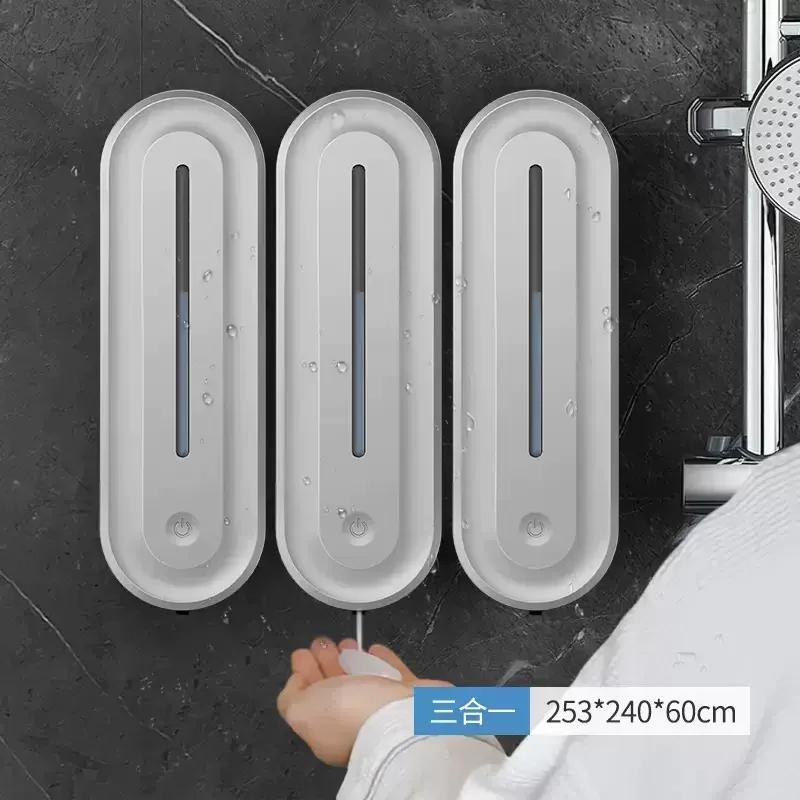 Dispenser di Sapone Intelligente 420ML a Parete Dispenser da Cucina Sensore di Induzione Senza Contatto Accessori per Bagno Hotel Centri Commerciali