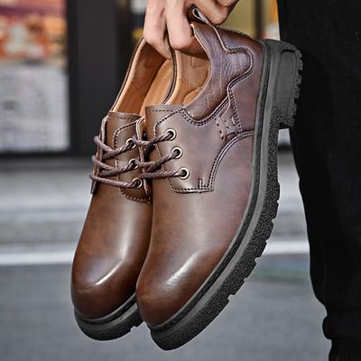 Fashion Men's Classic Retro Work Clothes Comfortable Casual Shoes Outdoor Sports Mountain Climbing Anti Slip Wear-resistant Oxford Shoes