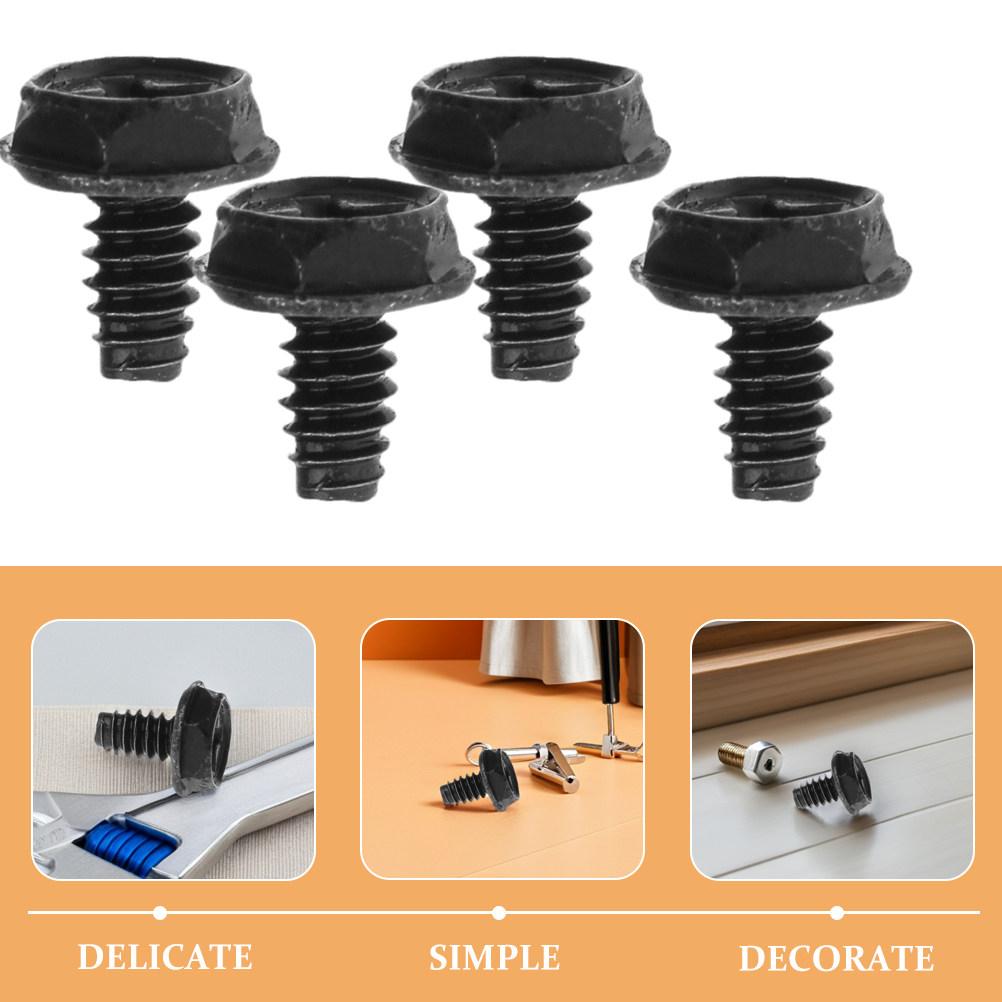 100Pcs Metal Pci Slot Screw for Computer Case Round Head Fastener Mounting Replacement for Repairing Slot Screw