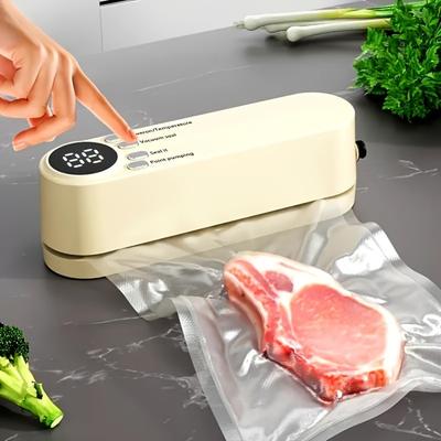 USB Vakuumversiegelungsmaschinen-Set mit digitalem Anzeigebildschirm Schnellversiegelung, inklusive Pumpe und Verschlussbeutel, platzsparendes Design, Vakuumversiegelungsmaschine