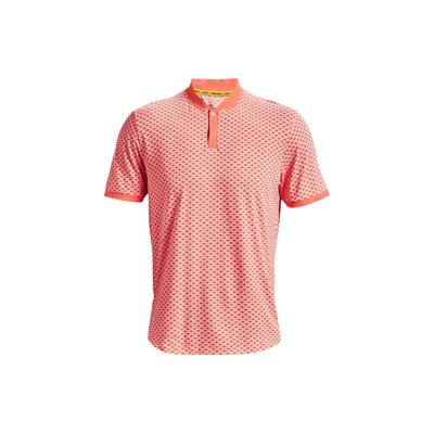 Curry Series Mesh Print Casual Sports Short Sleeve Polo Men Tops Pink 1370095-824