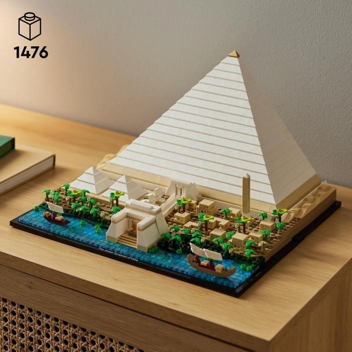 LEGO® 21058 Architecture The Great Pyramid of Giza, Creative Leisure Model Building Kit, World Monument and Decoration
