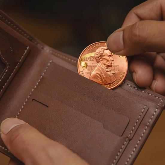 Yousheng Final Penny Collectible Coin Double-Sided Carved The Last Penny Tribute Token Souvenir Coin History Buffs Collectors Keepsake Gift