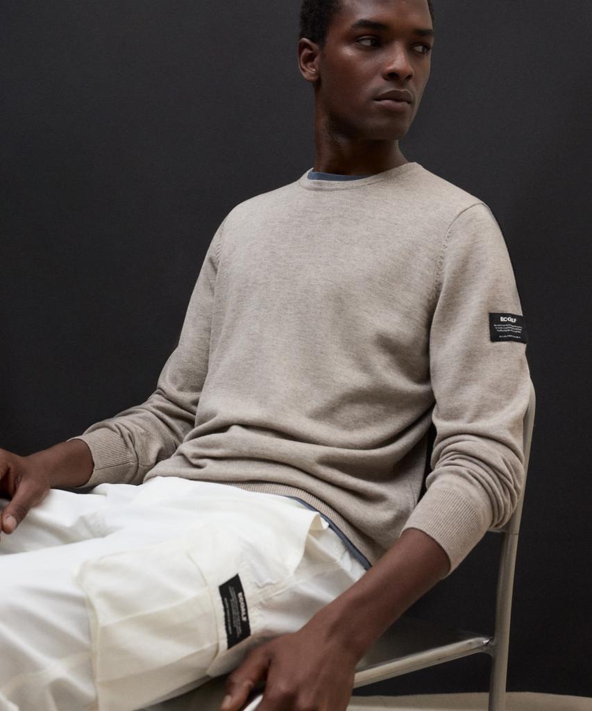 Ekoalpeu Men'S Beige Bayona Sweater
