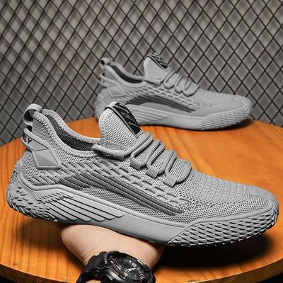 Summer New Flyknit Mesh Shoes Breathable Light Running Sneaker Casual Mesh Surface Shoes Thin Fashion Shoes
