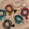 Bohemian Millet Beads Multi-layer Beaded Bracelet Girls Summer Ethnic Style Light Luxury Niche Retro Hand Jewelry