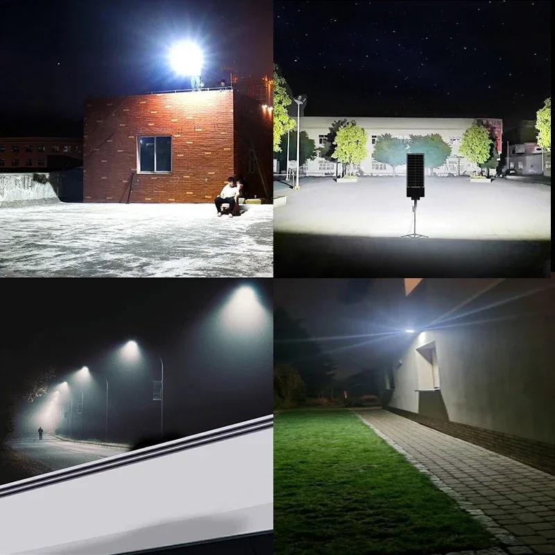 High Power Solar Lights Led Lights Outdoor Most Powerful Outdor Solar Lamp 3 Mode Remote Control Waterproof Garden Street Lamps