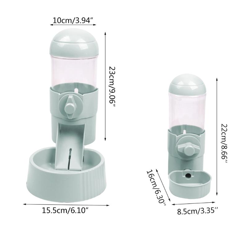 Pet Dog Cats Automatic Feeders Drinking Bowls Container Cage Durable To Use Gift Large Capacity And Large Water Sink